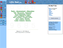 Tablet Screenshot of lea-test.fi